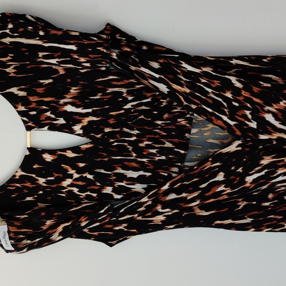 Calvin Klein leopard print dress sleeveless sheath dress animal print - Picture 1 of 12